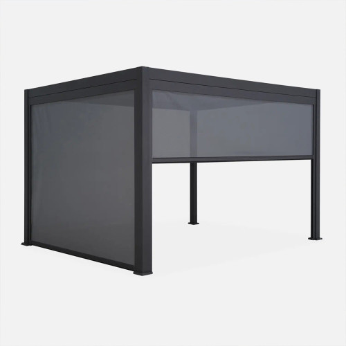 Rideau manuel L300 cm anthracite