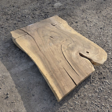 table en bois massif suar num18-200 - live edge table de bali 200cm