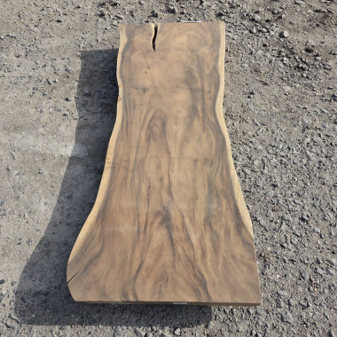 table en bois massif suar num48-210 - live edge table de bali 210cm