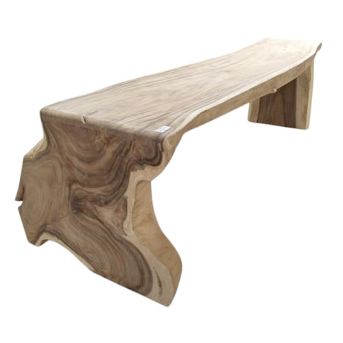 Table avec pied monobloc Suar 300 cm en L - modèle 1