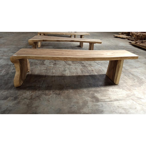 Table avec pied monobloc Suar 300 cm en L - modèle 1