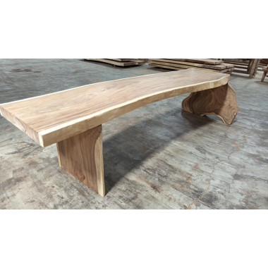 Table monobloc Suar 300 cm en L - modèle 1