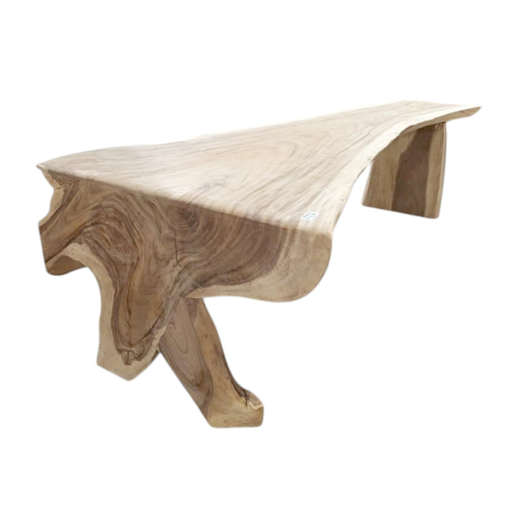 Table avec pied monobloc Suar 290 cm en L - modèle 2