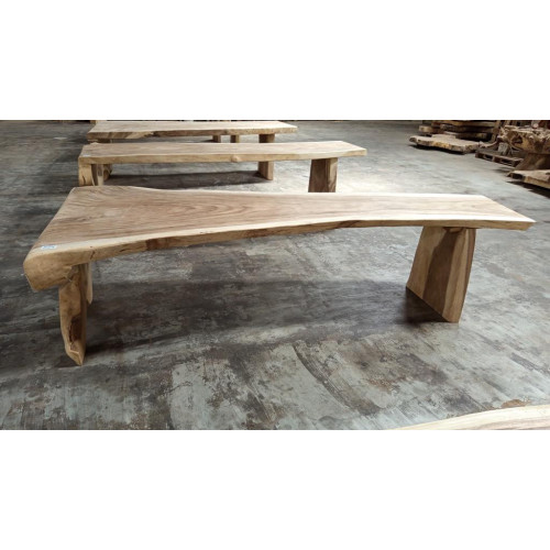 Table avec pied monobloc Suar 290 cm en L - modèle 2