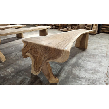 Table monobloc Suar 300 cm en L - modèle 2