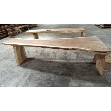 Table monobloc Suar 300 cm en L - modèle 2