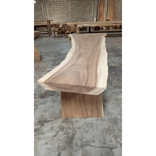 Table avec pied monobloc Suar 290 cm en L - modèle 2