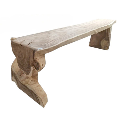 Table avec pied monobloc Suar 297 cm en L - modèle 3