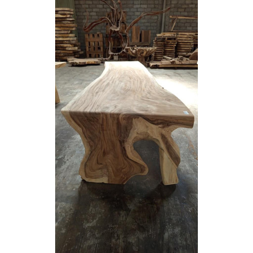 Table avec pied monobloc Suar 295 cm en L - modèle 4
