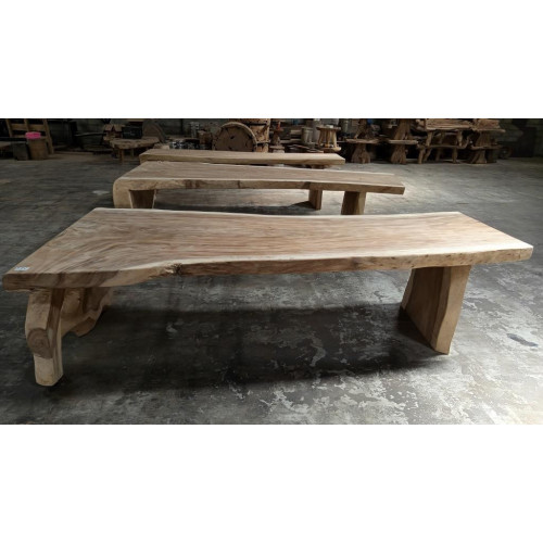 Table avec pied monobloc Suar 295 cm en L - modèle 4
