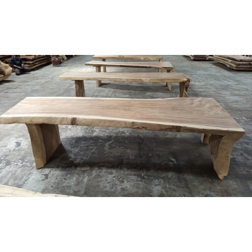 Table avec pied monobloc Suar 295 cm en L - modèle 4