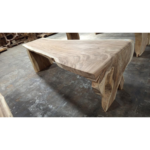 Table avec pied monobloc Suar 290 cm en L - modèle 5