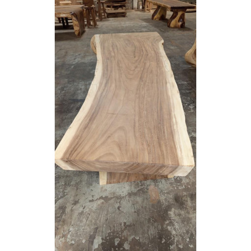 Table avec pied monobloc Suar 290 cm en L - modèle 5