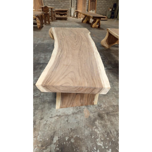 Table avec pied monobloc Suar 290 cm en L - modèle 5