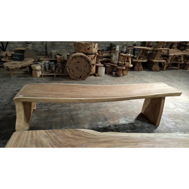 Table monobloc Suar 300 cm en L - modèle 6