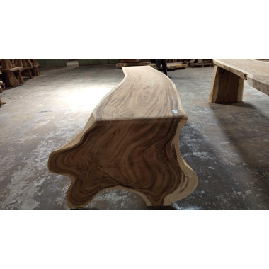 Table monobloc Suar 300 cm en L - modèle 6