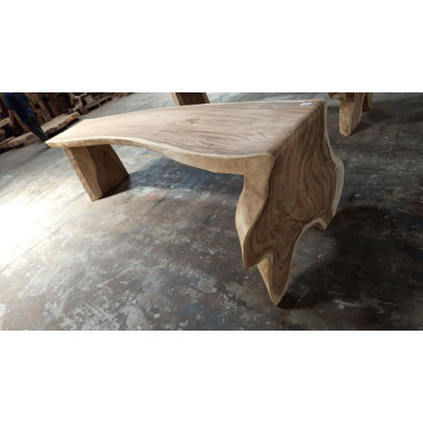 Table monobloc Suar 300 cm en L - modèle 6