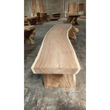 Table monobloc Suar 300 cm en L - modèle 6