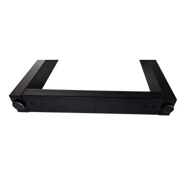 Paire de pieds en métal thermolaqué noir L70xH70cm en forme de U